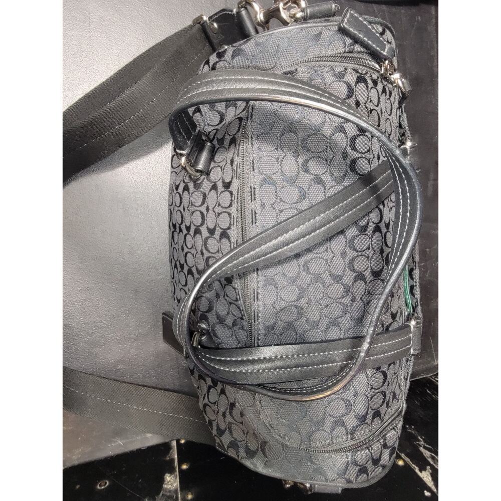 Coach Zip Around Travel Bag Black and Matching Tablet holder - Picture 2 of 14